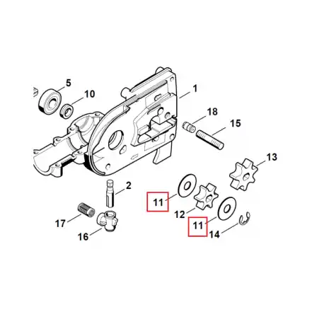 Rondelle d‘origine pour accessoire de Tronçonneuse / Élagueuse sur perche ou CombiSystème STIHL HT - KM Meilleur Prix