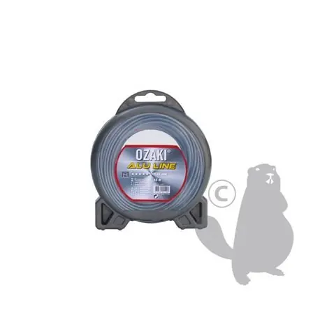 Fil nylon « Bi Matière ALU LINE » ø2,0mm – L 15M pour débroussailleuse Livraison Express