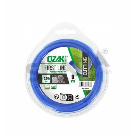 Fil nylon carré 3x3mm de marque OZAKI – Longueur 9m Pas Cher