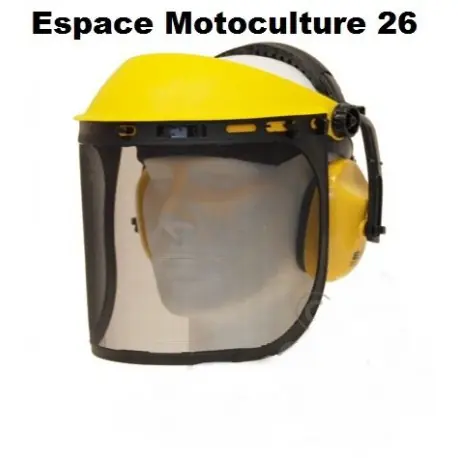 Visière de protection avec écran grillagé et casque anti-bruit de marque OREGON Offre Exclusive
