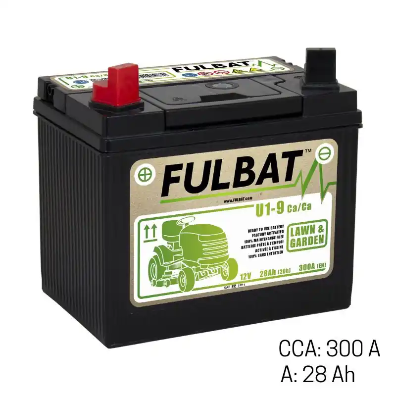 Batterie tracteur tondeuse 12V 28Ah / CCA 300A + gauche Expédié Aujourd&rsquo;hui