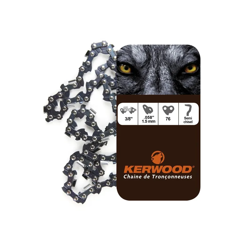 Chaine Kerwood pour PARTNER R417 3/8 1,5 mm 76 maillons Super Prix