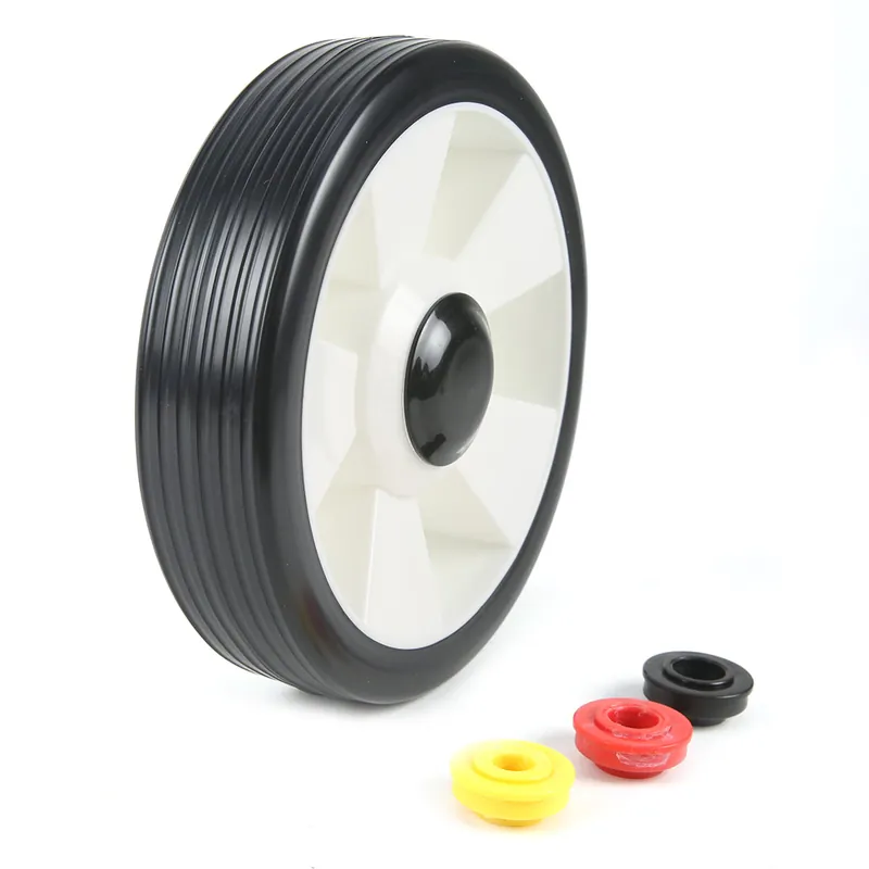 Roue de tondeuse universelle Ø180 mm + jeu de 3 bagues 10/12,7/15 mm Achat Immédiat
