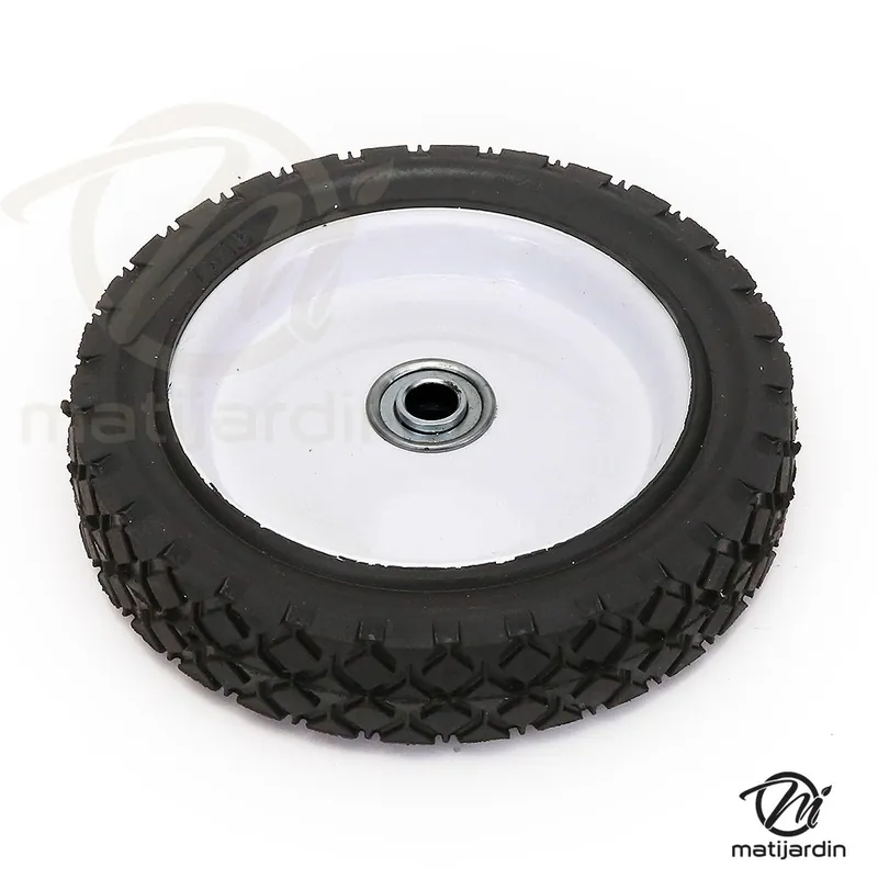 Vente Flash Roue de tondeuse universelle métallique avec roulement Ø 175 mm, alésage 12,7 mm