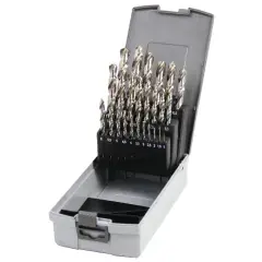 Coffret de 25 forets HSS taillés meulés – HANGER – 155191 Offre Exclusive
