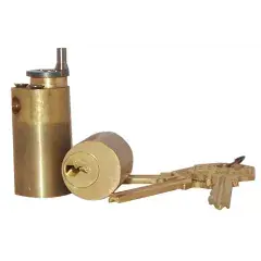 Jeu de cylindres ZENITH pour serrure laiton poli 45mm - ISEO - 56370451S Offre Du Jour