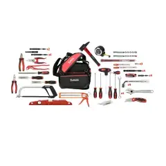 Composition d‘outillage générale sac + 73 outils – HANGER – PACK_OUTILLAGE Super Prix
