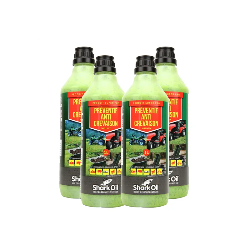Préventif anti crevaison Shark Oil OKO super pro 1 litre par 4 Solde