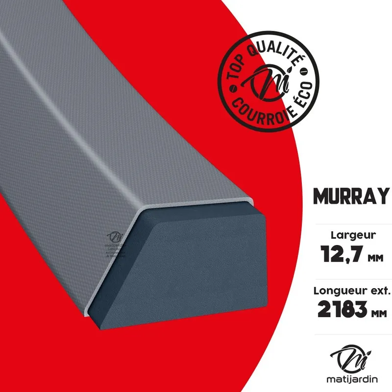 Authentique Courroie tondeuse Murray 37 x 62 prix éco 12,7 x 2183 mm