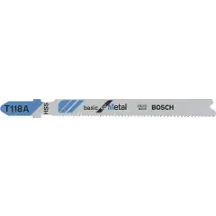 Lame de scie sauteuse T 118 A Basic for Metal pas 1,1-1,5mm L 92mm – BOSCH – 2608631964 Paiement Sécurisé