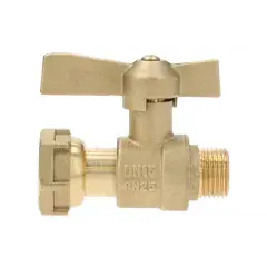 Robinet droit pour compteurs d‘eau Femelle 3/4 Mâle 1/2 - GARIS - B02-RC1520 Réduction