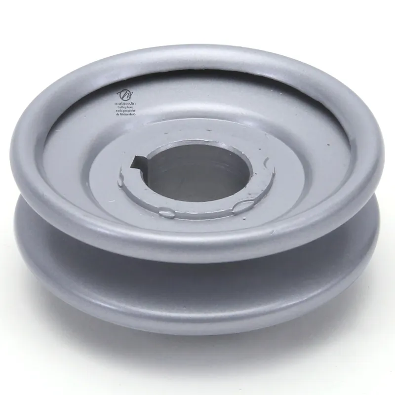 Promotion Saisonnière Poulie gorge en V acier. Ø 76 mm. Largeur 23 mm