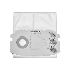 Sac filtre SELFCLEAN pour aspirateur FIS-CTL MIDI 5 pièces - FESTOOL - 498411 Retour Gratuit