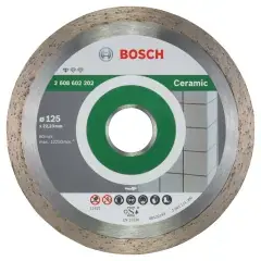 Offre Du Jour Disque à tronçonner diamanté Standard pour céramique 125×22,23×1,6x7mm – BOSCH – 2608602202