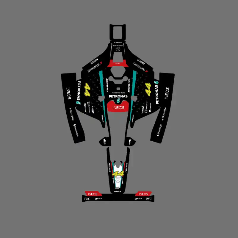 Sticker F1 Mercedes 2024 Edition - Robot de tonte Mammotion LUBA 2 Paiement Sécurisé