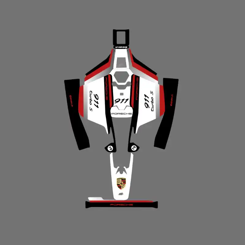 Sticker Porsche 911Turbo S Edition – Robot de tonte Mammotion LUBA 2 Livraison Express