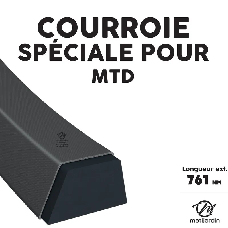 Acheter En Ligne Courroie tondeuse MTD 7540346 9,5 x 761 mm