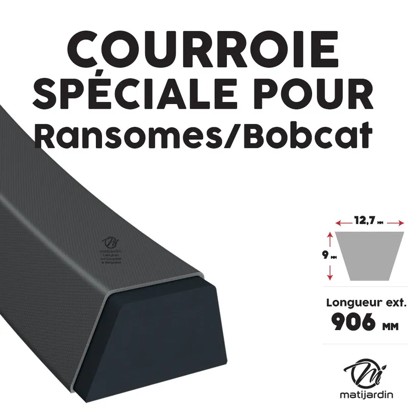 Solde Courroie tondeuse Bobcat 38211 12,7 x 906 mm