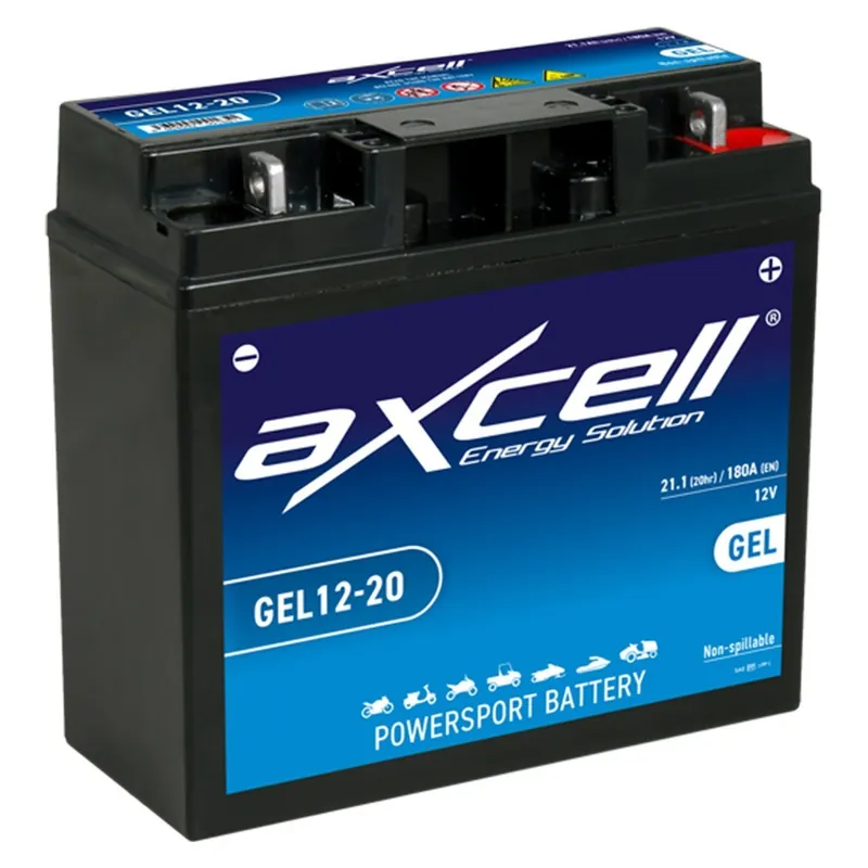 Haute Qualité Batterie tondeuse gel Axcell GEL12-20 21,1 Ah