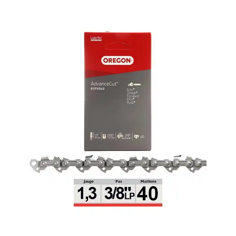 Chaine tronçonneuse Oregon 40 dents 3/8LP AdvanceCut – 91PX040E Affaire À Saisir