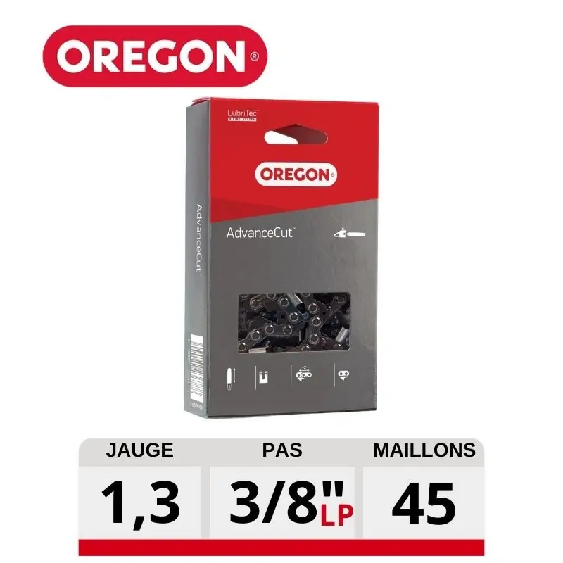 Chaine tronçonneuse Oregon 91PX045E 3/8LP 050 45 dents Vente Directe