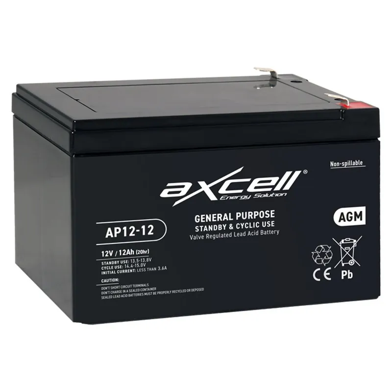 Batterie tondeuse Axcell AGM AP12-12 12 Ah Acheter Direct