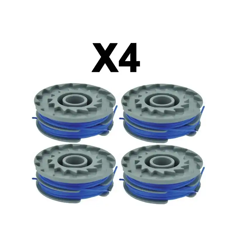 Lot de 4 bobine de fil coupe bordures Ryobi / Flymo 1.6 mm Dernier Modèle