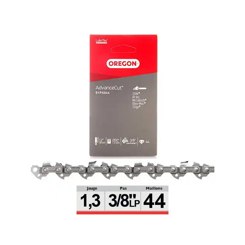 Seulement Aujourd'hui Chaine tronçonneuse Oregon 91PX044E 3/8LP 44 dents - 91PX044E