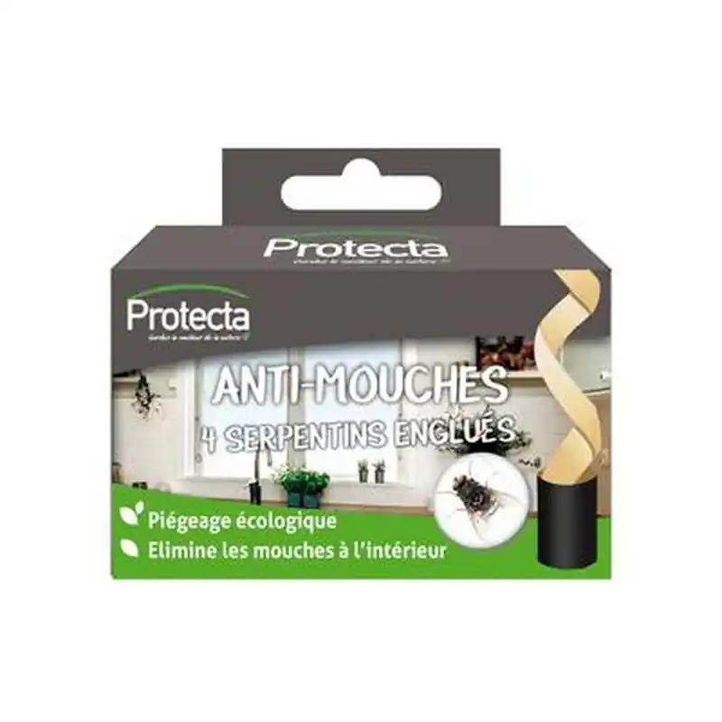 Serpentins englues anti-mouches x4 pour une protection efficace Nouvelle Collection