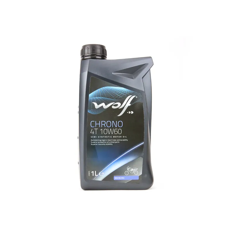 Huile moteur Wolf Chrono 4 Temps pour 2 roues. 10W60. 1 litre Promotion