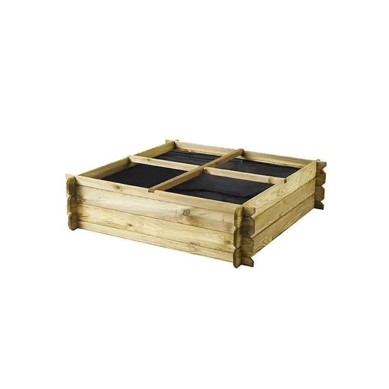 Carré Potager au Sol BASIL en bois – Jardinage Écologique et Pratique pour Vos Plantes Aromatiques Soldes