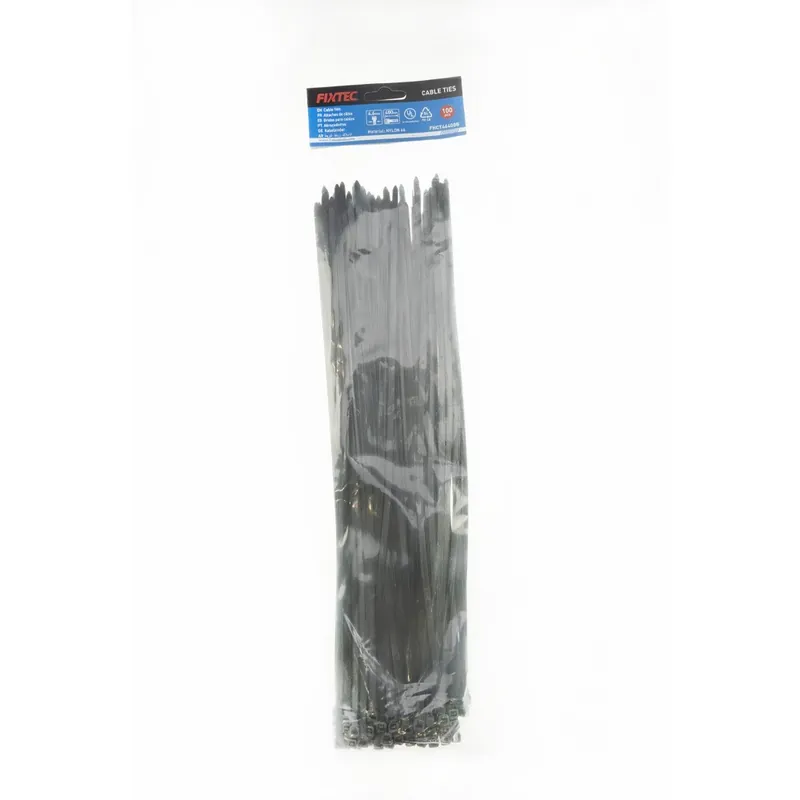 Lot de 100 attache-câble noire 4,6 x 400 mm – Fixtec Populaire