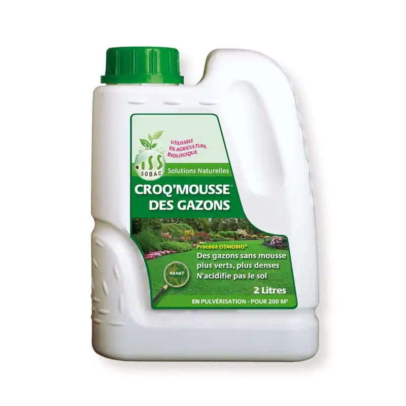 Croqmousse antimousse pelouse 2 l – élimine mousse et renforce votre gazon Petit Prix