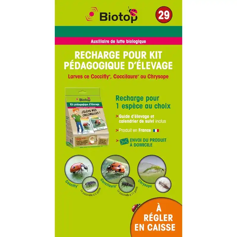 Expédition Rapide Pochette Prépayé Recharge Kit Pédagogique Biotop