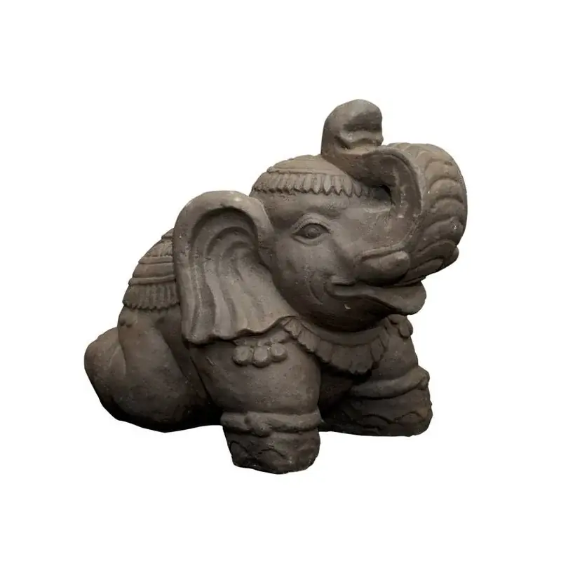 Éléphant Sacré 30cm - Sculpture Décorative Artisanale en Résine Acheter Direct