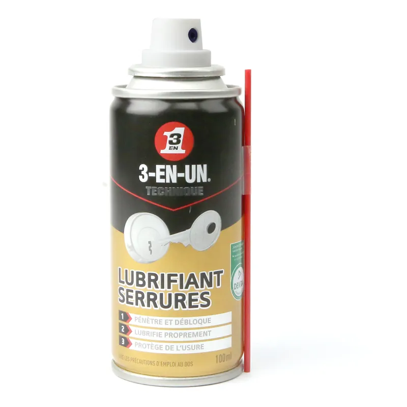 Authentique Lubrifiant serrure. 3 en 1