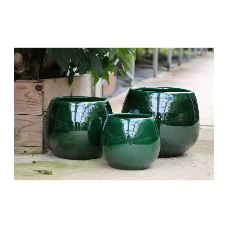 Réduction Pot cancale jade d21 h21, poterie d‘albi artisanale