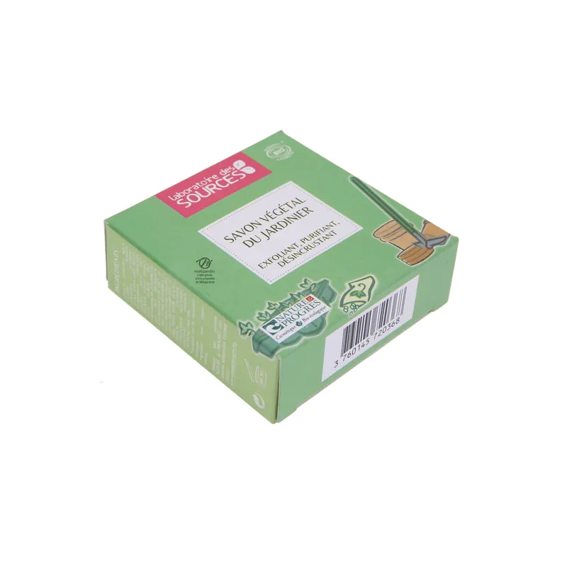 Savon bio écologique pour mains du jardinier. Purifiant, exfoliant, désincrustant 100 gr Seulement Aujourd&rsquo;hui