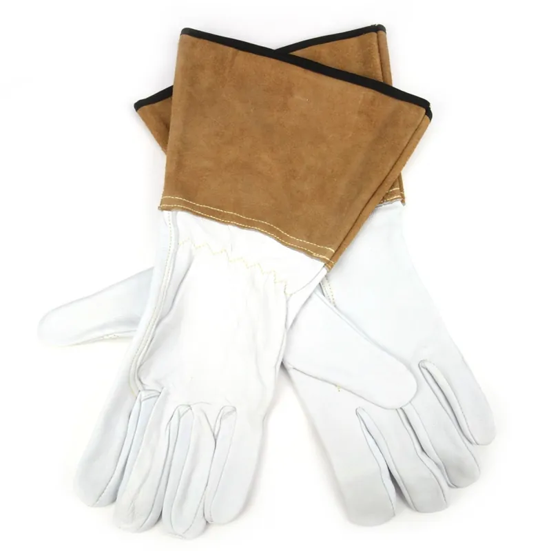 Gants manche longue. Cuir, bois et jardin. Taille 10. HanderGreen® Meilleur Choix