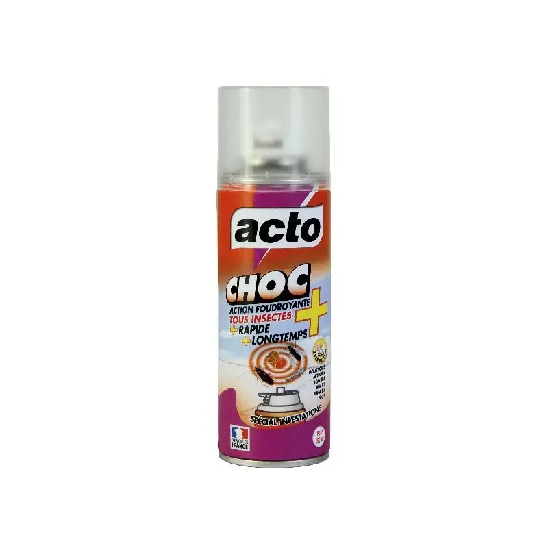 Prix Promo Aérosol choc action foudroyante 100 ml - spray anti-insectes efficace et rapide