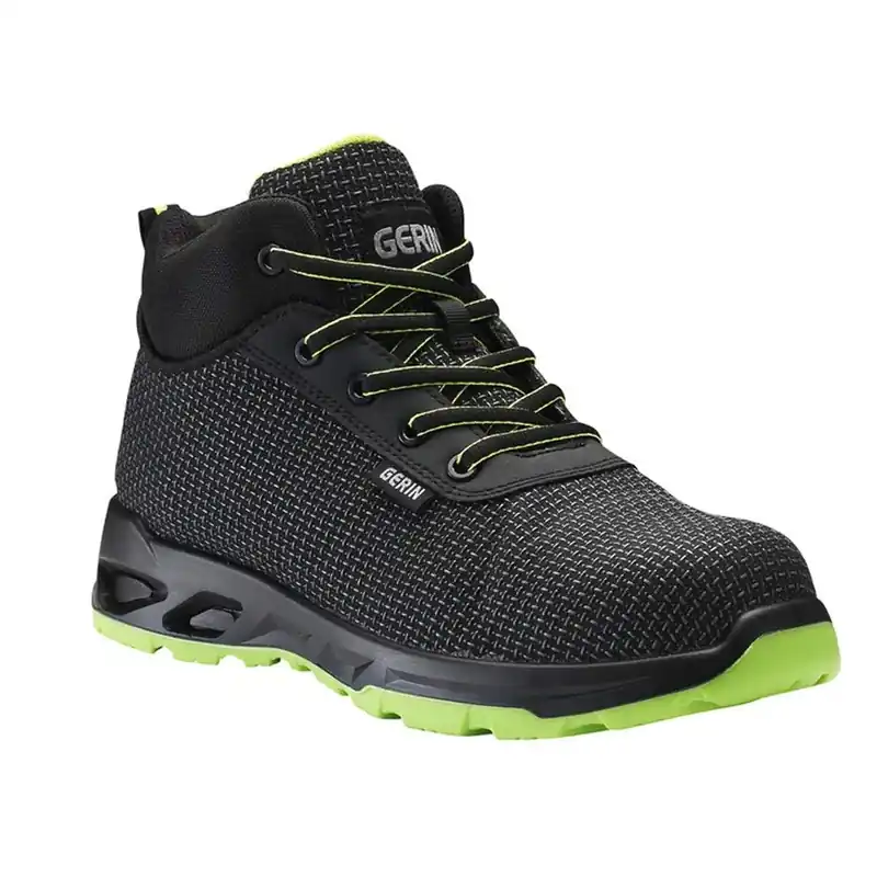 Prix Promo Chaussures de sécurité hautes ALTERRA S3L FO – taille 42. Couleur noir et vert