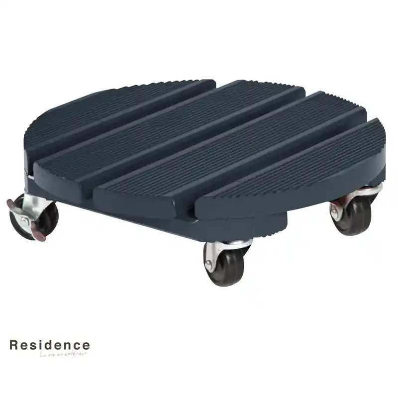 SUPPORT A ROULETTE 30CM ANTHRACITE Soldes