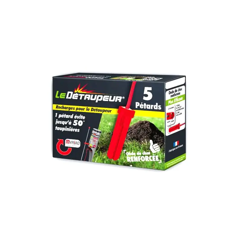 Offre Limitée Recharge Pétard Détaupeur X5 – Pack de 5 Recharges Efficaces pour Détaupeurs