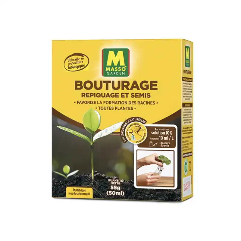 Promotion Saisonnière Bouturage & Repiquage 50ml – Engrais Naturel Masso Garden pour Semis Optimaux