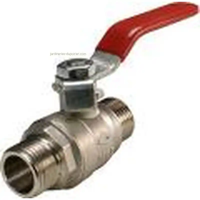 Vanne Sphère Laiton 1/4 Tour M/M 3/4 - Robuste et Fiable pour vos Installations d‘arrosage Authentique
