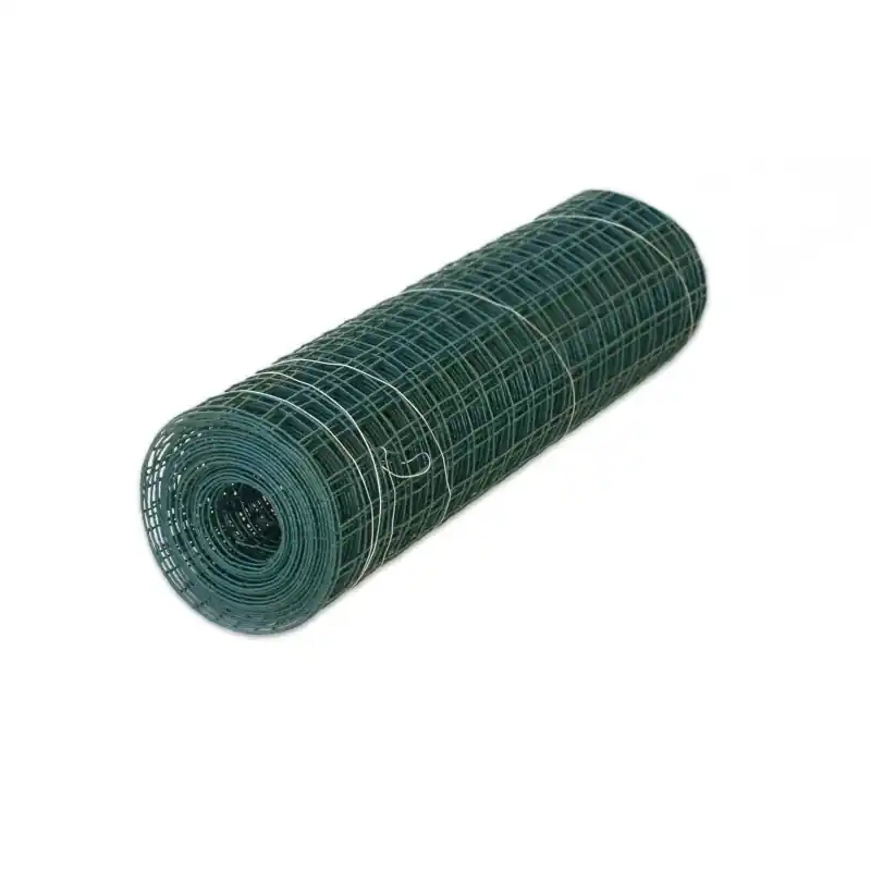 Offre Exclusive Maille carrée verte 13mm 1x5m - idéale pour clôtures et décorations extérieures