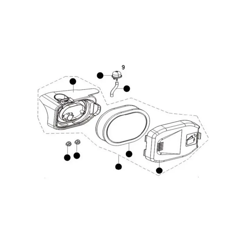 Retour Gratuit Kit boitier filtre à air moteur tondeuse Mc Culloch RV150