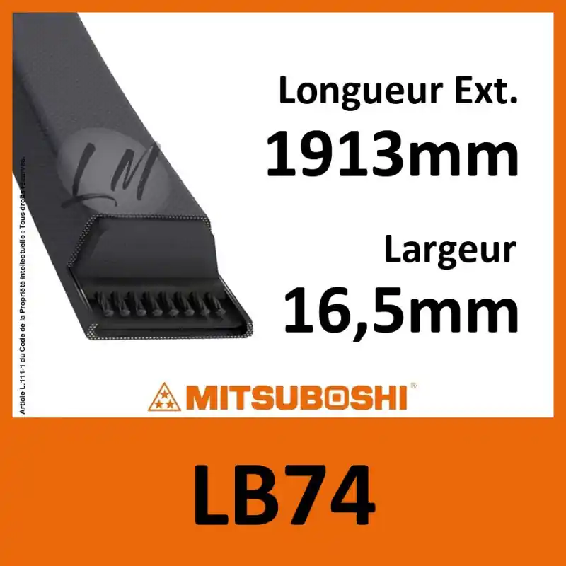 Top Vente Courroie Mitsuboshi LB74