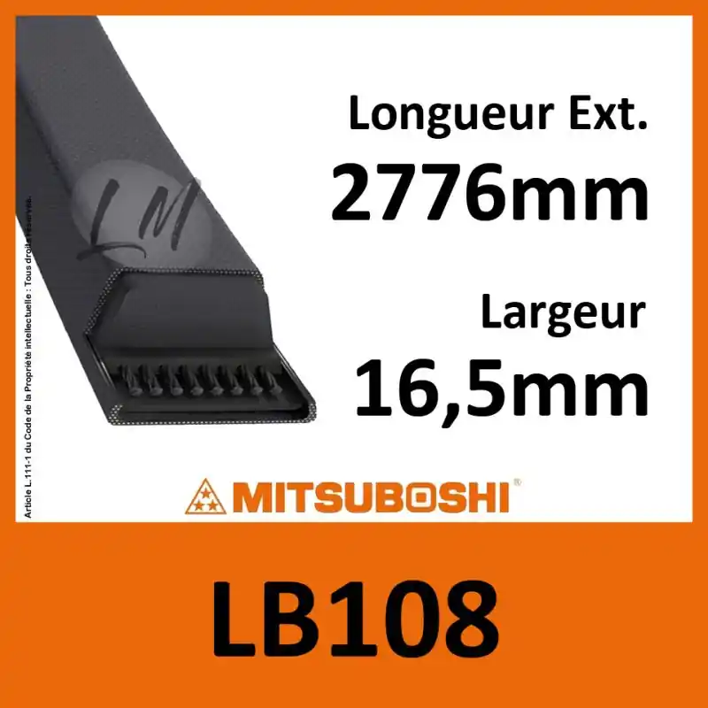 Acheter En Ligne Courroie Mitsuboshi LB108