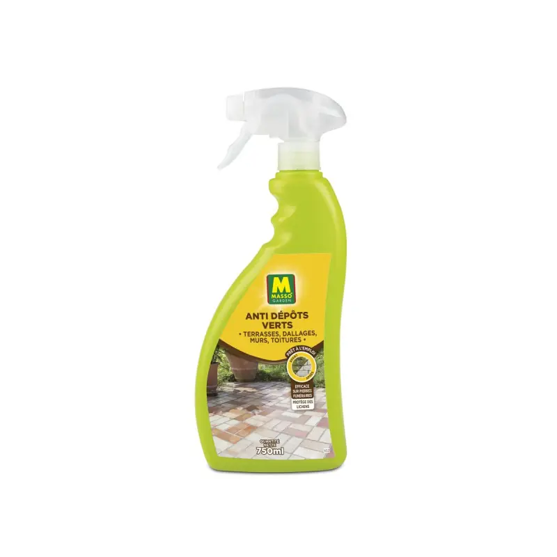 Anti-Dépôt Vert PAE 750ml - Masso Garden, Élimine Les Algues et Salissures Dernière Chance